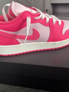 Jordan Low Top Sneakers in Hot Pink and Light Pink